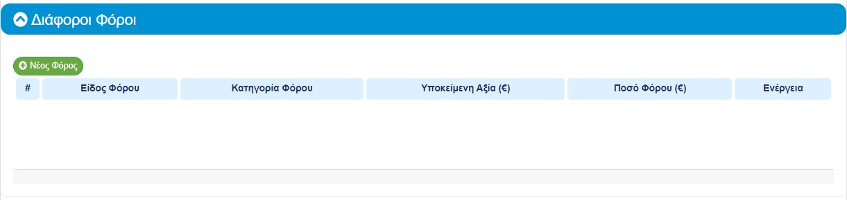 Διάφοροι Φόροι